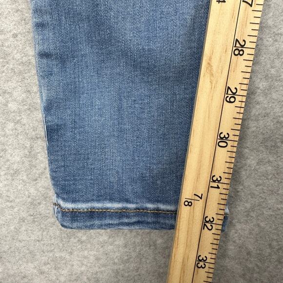 Old Navy Jeans SZ 6 Tall Rockstar Super Skinny Light Wash Denim Built-in Sculpt - Picture 10 of 11